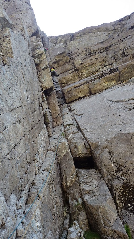 Peak District/Sheffield climbing club on Centurion, Ben Nevis