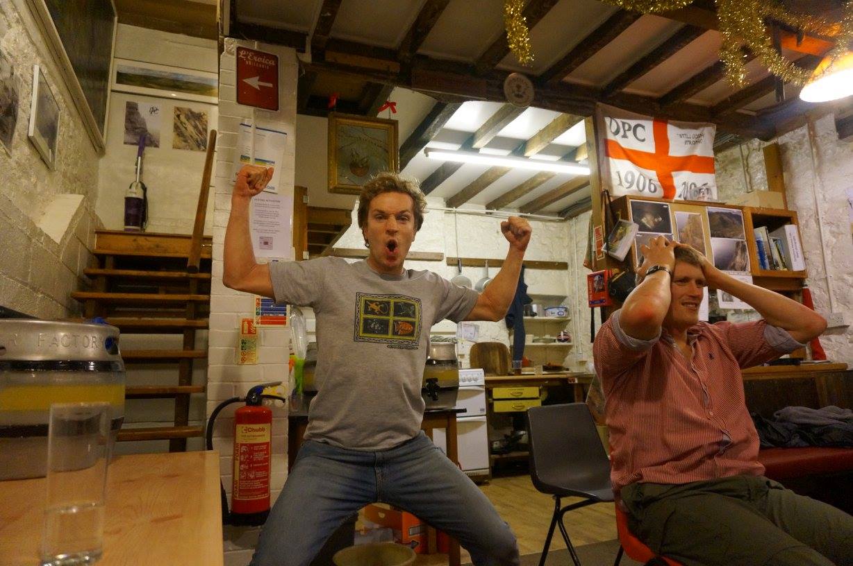 Peak District/Sheffield caving club in Stoney Middleton