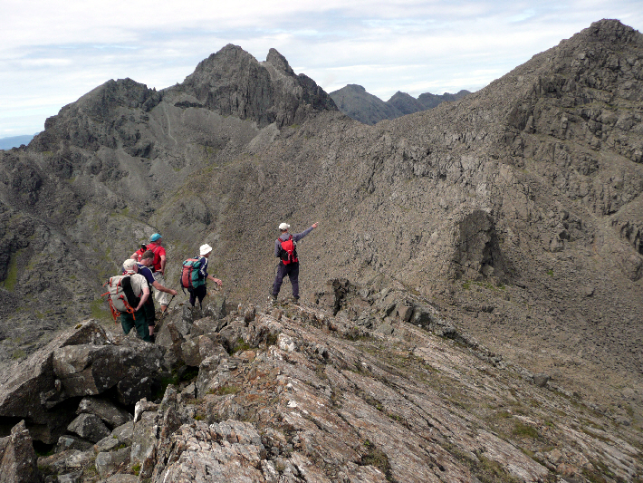 Peak District/Sheffield hill-walking club on Cuillin Ridge