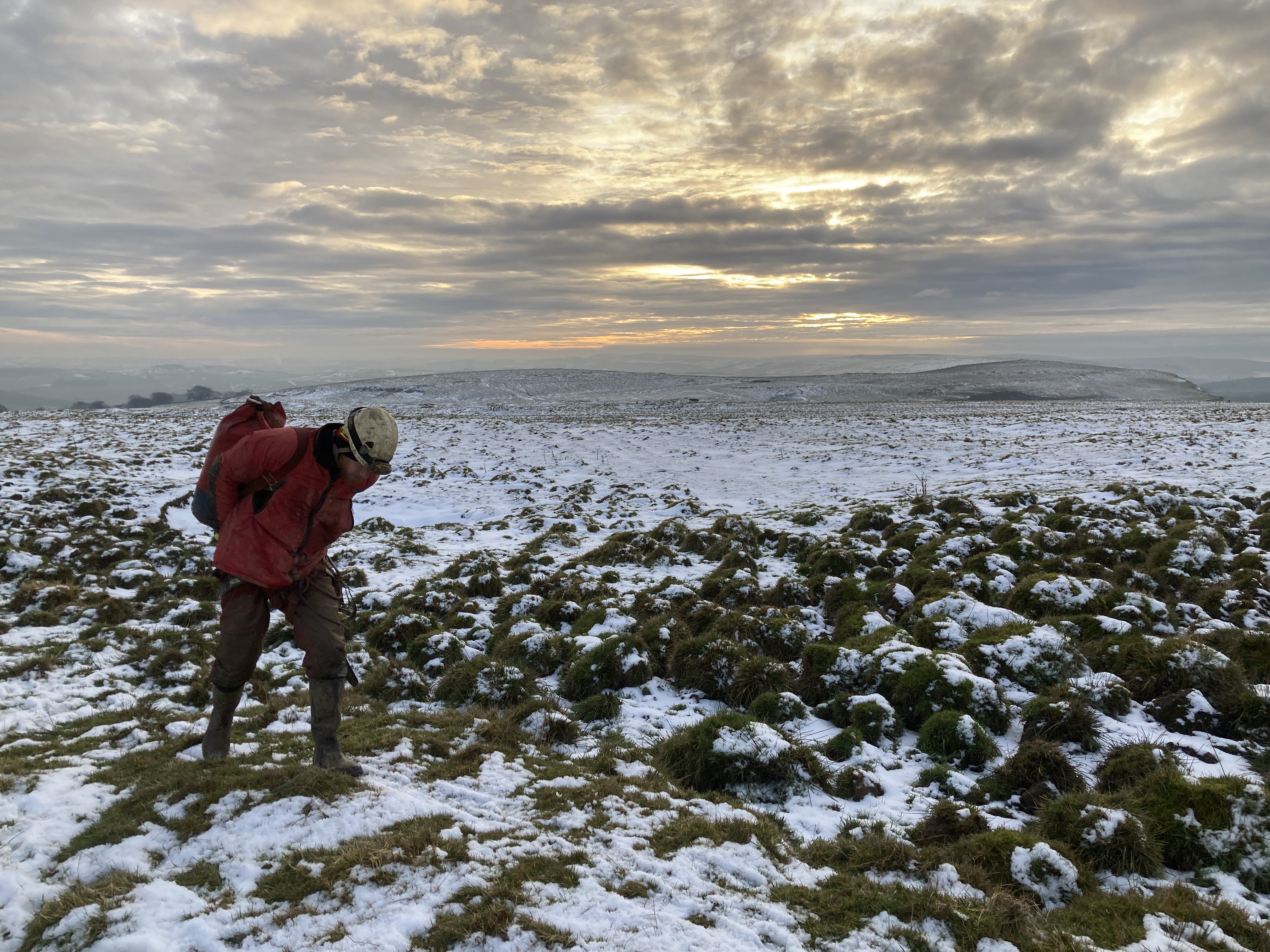 Peak District/Sheffield caving club above Mountbatten Pot